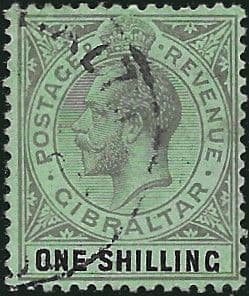 Gibraltar 1921 SG 98 King George V Head Fine Used
