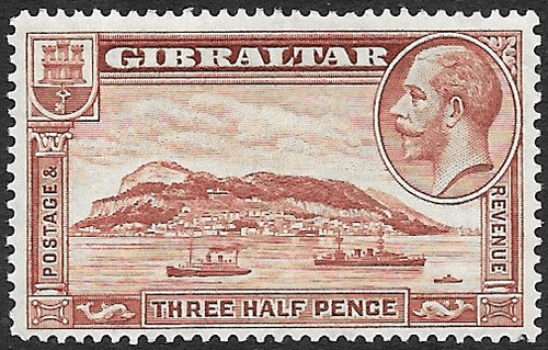Gibraltar 1931 George V Rock of Gibraltar SG 111 Fine Mint