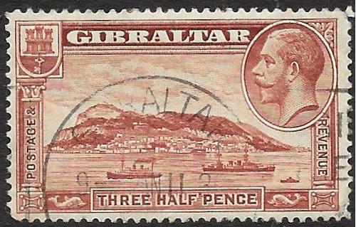 Gibraltar 1931 SG 111 George V Rock of Gibraltar Fine Used
