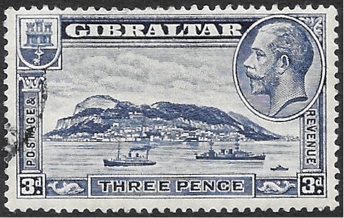 Gibraltar 1931 SG 113 George V Rock of Gibraltar Fine Used