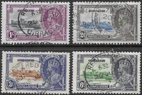 Gibraltar 1935 King George V Silver Jubilee Set Fine Used