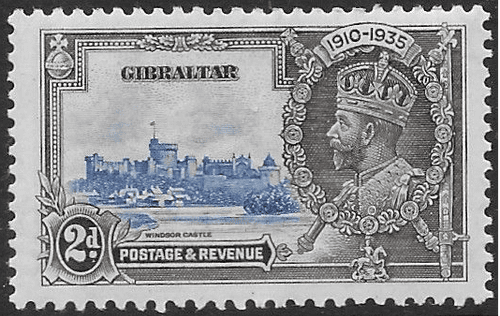 Gibraltar 1935 King George V Silver Jubilee SG 114 Fine Mint