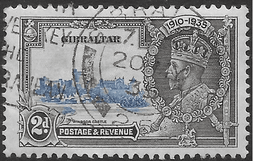 Gibraltar 1935 Silver Jubilee SG 114 Fine Used