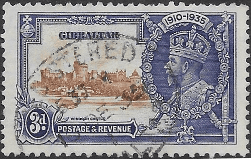 Gibraltar 1935 Silver Jubilee SG 115 Fine Used