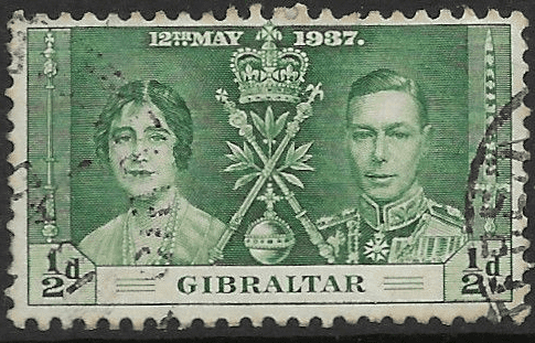 Gibraltar 1937 King George VI Coronation SG 118 Fine Used