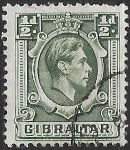 Gibraltar 1938 SG 121 King George VI Head Fine Used