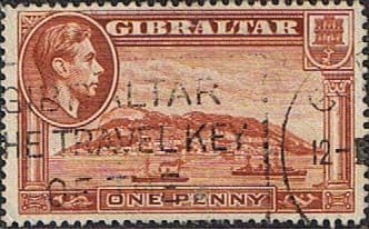 Gibraltar 1938 SG 122 The Rock Fine Used
