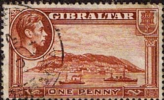 Gibraltar 1938 SG 122d The Rock Fine Used
