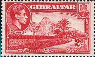 Gibraltar 1938 SG 124c The Harbour Fine Mint