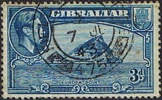 Gibraltar 1938 SG 125a Europa Point Fine Used