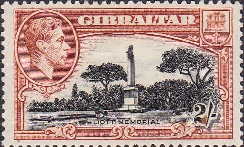 Gibraltar 1938 SG 128b Eliot Memorial Fine Mint