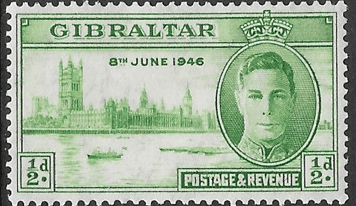 Gibraltar 1946 King George VI Victory SG 132 Fine Mint