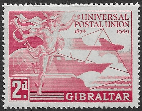 Gibraltar 1949 SG 136 Universal Postal Union Fine Mint