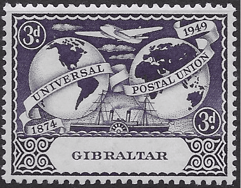 Gibraltar 1949 SG 137 Universal Postal Union Fine Mint
