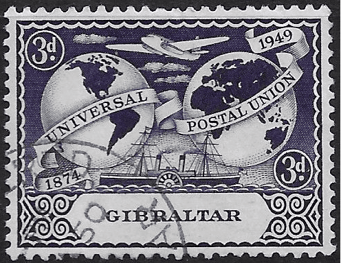 Gibraltar 1949 SG 137 Universal Postal Union Fine Used