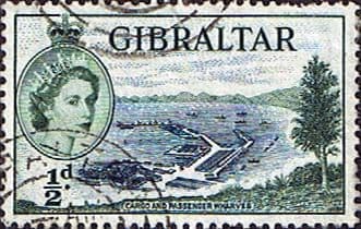 Gibraltar 1953 SG 145 Cargo and Passenger Wharves Fine Used