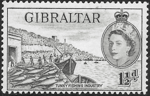 Gibraltar 1953 SG 147 Fish Canneries Fine Mint