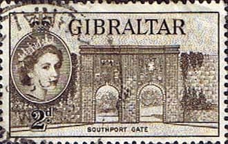 Gibraltar 1953 SG 148 Southport Gate Fine Used