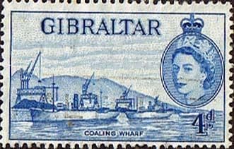 Gibraltar 1953 SG 151 Coaling Wharf Fine Used