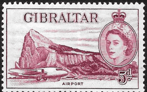 Gibraltar 1953 SG 152 Airport Fine Mint