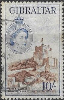 Gibraltar 1953 SG 157 Tower of Homage Moorish Castle Fine Used