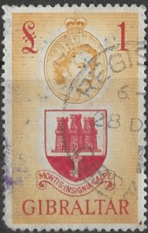 Gibraltar 1953 SG 158 Tower of Homage Moorish Castle Good Used