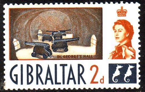 Gibraltar 1960 SG 162 St George's Hall Fine Mint