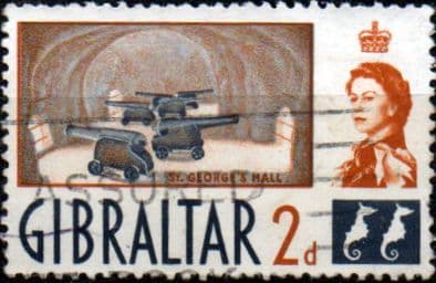 Gibraltar 1960 SG 162 St George's Hall Fine Used