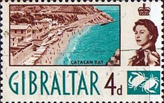 Gibraltar 1960 SG 165 Catalan Bay Fine Used