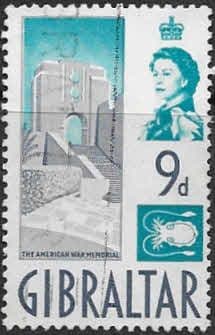Gibraltar 1960 SG 168 American War Memorial Fine Used