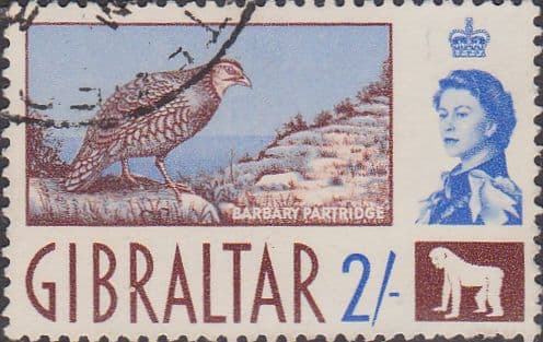 Gibraltar 1960 SG 170 Barbary Partridge Fine Used