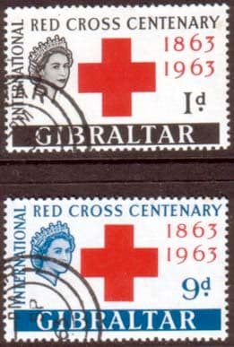 Gibraltar 1963 Red Cross Centenary Set Fine Used