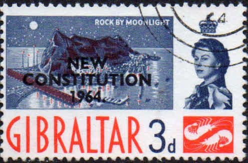 Gibraltar 1964 New Costitution SG 178 Fine Used