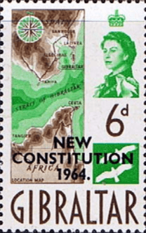 Gibraltar 1964 New Costitution SG 179 Fine Mint