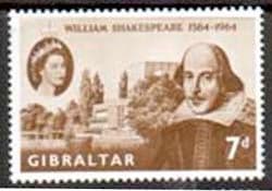 Gibraltar 1964 William Shakespeare Fine Mint