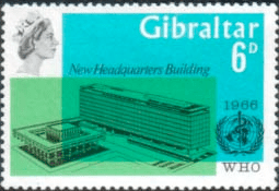 Gibraltar 1966 1966 World Health Organisation SG 193 Fine Mint