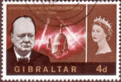 Gibraltar 1966 Churchill SG 186 Fine Used