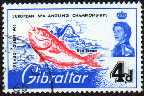 Gibraltar 1966 European Sea Angling Championships SG 190 Fine Used