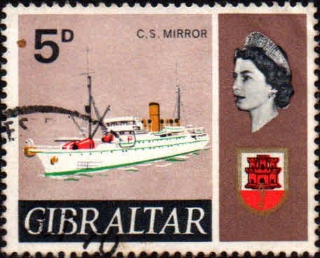 Gibraltar 1967 Ships SG 205a CS Mirror Fine Used