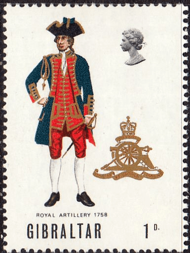 Gibraltar 1969 Military Uniforms SG 240 Fine Mint