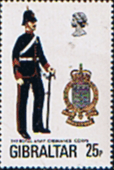 Gibraltar 1976 Military Uniforms SG 366 Fine Mint