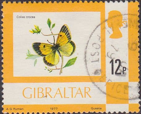 Gibraltar 1977 Birds, Flowers, Fish and Butterflies SG 384 Fine Used