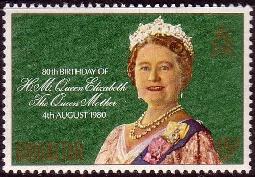 Gibraltar 1980 Mothers 80th Birthday Fine Mint