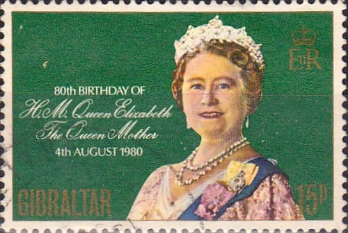Gibraltar 1980 Mothers 80th Birthday Fine Used