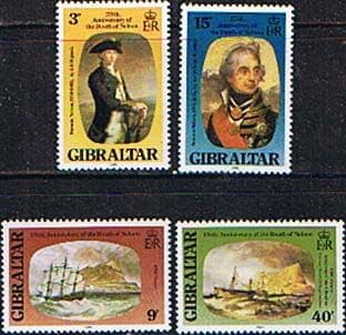 Gibraltar 1980 Nelson Set Fine Mint