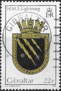 Gibraltar 1986 Naval Crests SG 541 Fine Used