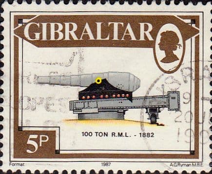 Gibraltar 1987 Guns SG 573 Fine Used