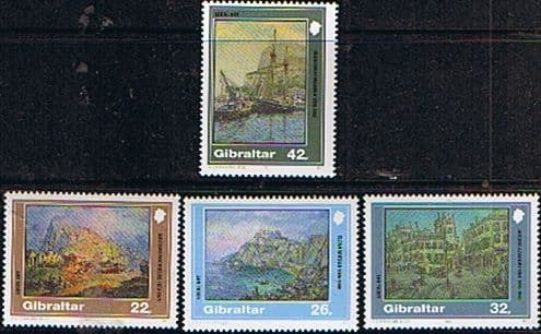 Gibraltar 1991 Local Paintings Set Fine Mint