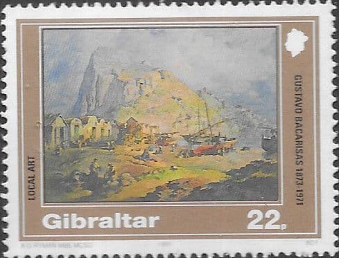 Gibraltar 1991 Local Paintings SG 660 Fine Mint