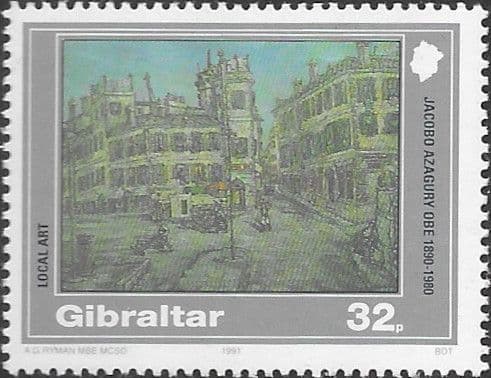 Gibraltar 1991 Local Paintings SG 662 Fine Mint